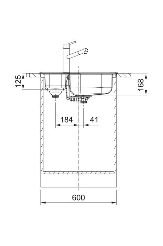 Franke Spark SKX 660 1,5 RVS Νεροχύτης αναστρέψιμος Επιφάνεια 62x49cm 101.0714.455