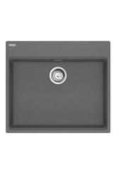 Φράνκε Μάρις MRG 610-60 Care Fragranite Stone γκρι επιφανειακό νεροχύτη για άτομα με ειδικές ανάγκες 635 x 559 mm Επιφάνεια με Τρύπα για Βρύση 114.0729.486