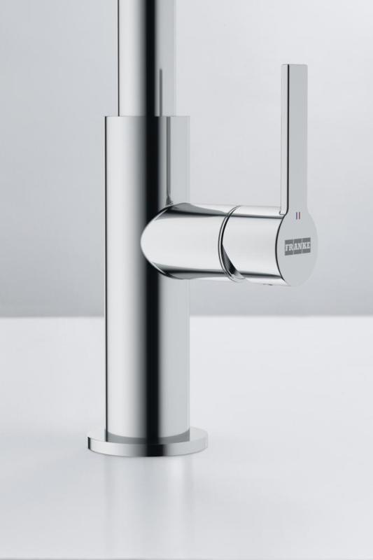 Μπαταρία Κουζίνας Franke Maris Slim J με Περιστρεφόμενη Στρογγυλή Εκροή Χρωμίου 115.0728.384