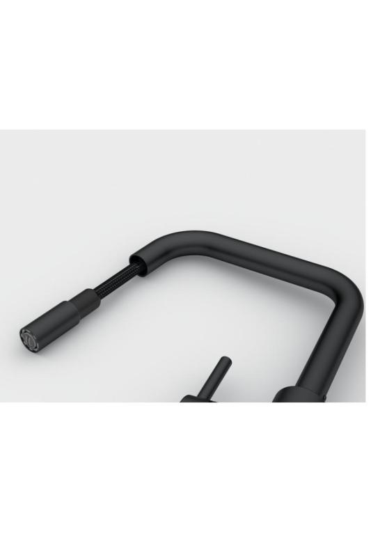 Φράνκε Λίνα U Μαύρη Κουζινική Βρύση με Αποσπώμενη Ροή 115.0728.477