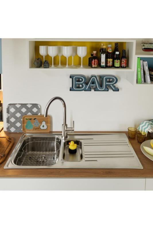 Franke Lina XL Κουζινόμπριζο Χρωμίου με Περιστρεφόμενη Έξοδο 115.0693.228