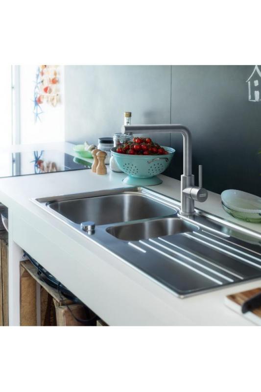 Franke Smart Glenda Βρύση Κουζίνας με Περιστρεφόμενη Εκροή RVS 115.0706.985