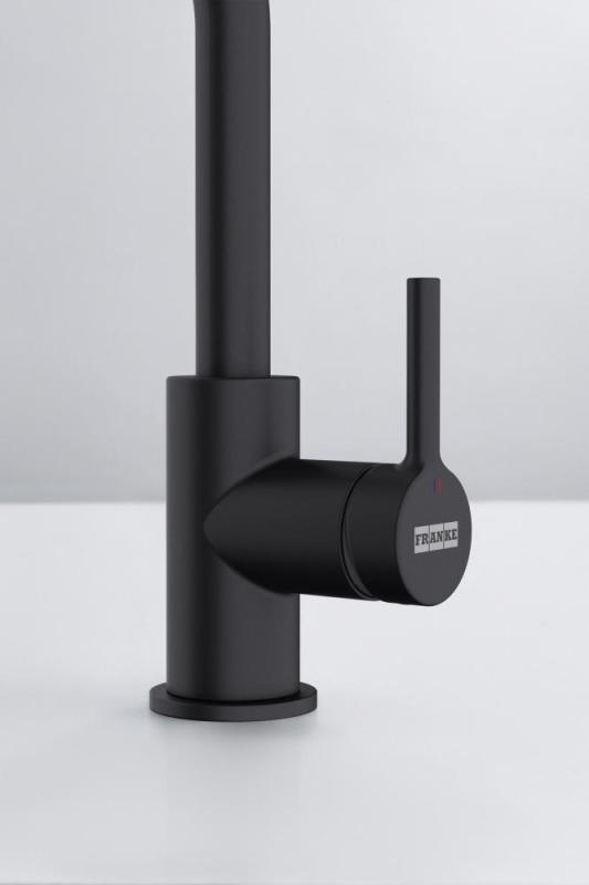 Franke Lina L Κουζινόμπριζο με περιστρεφόμενο ρουξούνι Μαύρο 115.0693.393