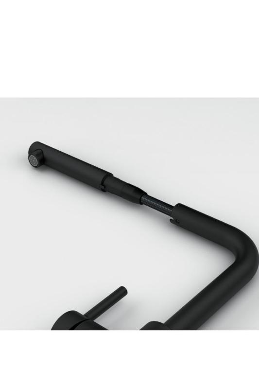 Μπαταρία Κουζίνας Franke Lina L Stone Grey με Αποσπώμενη Προέκταση 115.0728.486