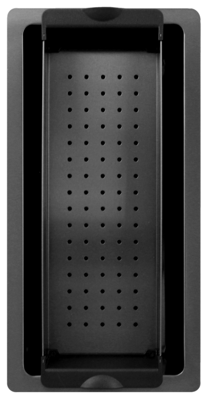 Pure.Sink Exclusivo Gun metal μικρό νεροχύτη 18x40 εκ 10mm ακτίνα υποβολής, επίπεδης κατασκευής και επικαθήμενο PEX1840-61