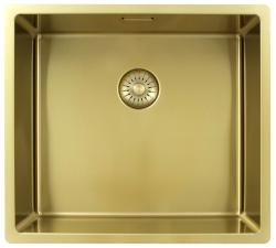 Pure.Sink Exclusivo Χρυσή νεροχύτη 45x40 εκ. 10mm ακτίνα υποδομή, επίπεδη κατασκευή και επικατασκευή PEX4540-60