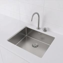 Pure.Sink Exclusivo RVS νεροχύτης 50x40 εκ 10mm ακτίνα υποδομή, επίπεδη κατασκευή και επικατασκευή PEX5040-02
