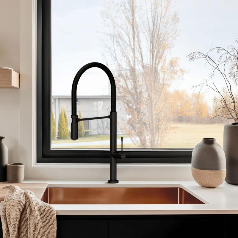 Pure.Sink Exclusivo Χάλκινος νεροχύτης 50x40 εκ 10mm ακτίνα εντοιχισμένος, επίπεδη κατασκευή και επικάθηση PEX5040-62