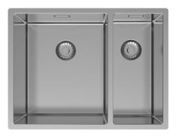 Pure.Sink Exclusivo RVS 1,5 με μισό νεροχύτη 34+18 εκατοστά 10mm ακτίνα PEX341840-02