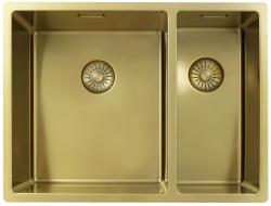 Pure.Sink Exclusivo Χρυσή 1,5 μισή νιπτήρα 34+18 εκ 10mm ακτίνα PEX341840-60