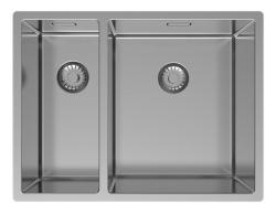 Pure.Sink Exclusivo RVS 1,5 άλλο ένα μισό νεροχύτη 18+34 εκ. 10mm ακτίνα PEX183440-02