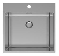 Pure.Sink Exclusivo RVS νεροχύτης 54x52cm Tapwing με τρύπα για βρύση ακτίνα 10mm PEX5040T-02