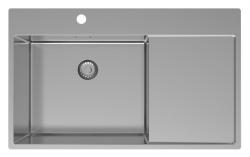 Pure.Sink Exclusivo RVS νεροχύτης με στραγγιστήρα 86x52 εκ. Tapwing αριστερά PEX5086LT-02