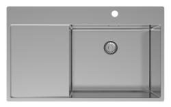 Pure.Sink Exclusivo RVS νεροχύτης με τμήμα στράγγισης 86x52 cm Tapwing δεξιά PEX5086RT-02