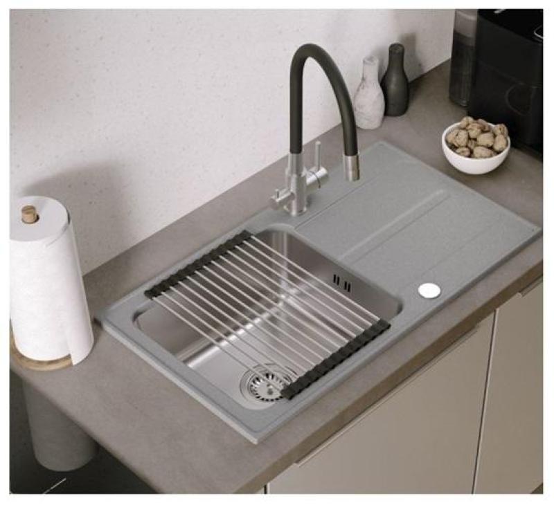 Quadri Selene Κουζινομπρίζα ανοξείδωτο ατσάλι 3 δρόμων με ευέλικτη έξοδο και επιπλέον σύνδεση για φιλτραρισμένο νερό 1208971407