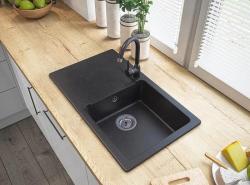 Graniteland Liri Γρανίτης Arduin Πέτρινο look νεροχύτης με στραγγιστικό τμήμα 765x448 mm 1208971437