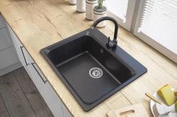 Graniteland Vastone Γρανίτης Νεροχύτης 619x522 mm Αρδουίνος εμφάνιση πέτρας Επιφάνεια με τρύπα για βρύση και Πρίζα από ανοξείδωτο χάλυβα 1208971442