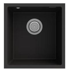 Graniteland Miniva Γρανίτης Νεροχύτης Μαύρος υποκατασκευή 385x410 mm 1208971450