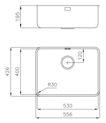 Foster Κάτω από τον ανοξείδωτο νεροχύτη 53 x 40 cm Υποκατασκευή 1208971523