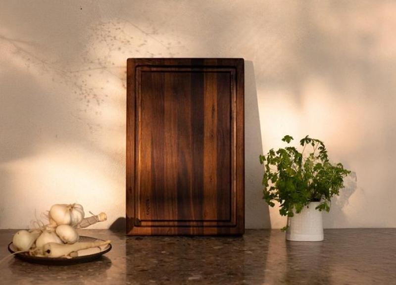 Woodsea Butcher Groove L - Κοπής ξύλινης καρυδιάς με αυλάκι χυμού 60x45 εκ 1208971536