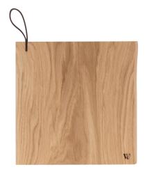 Woodsea Chop-Chop Oak S - Ξύλινη Σανίδα Κοπής Βελανιδιάς 25x24cm με δερμάτινη λαβή 1208971539