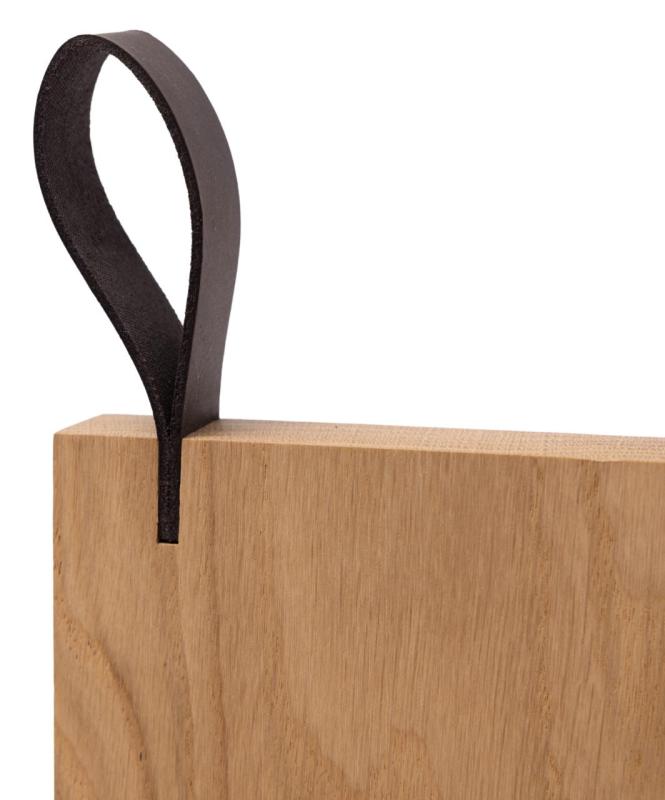 Woodsea Chop-Chop Oak XL - Ξύλινη Κοπής Πίνακας Δρυς 50x24cm με δερμάτινη λαβή 1208971542