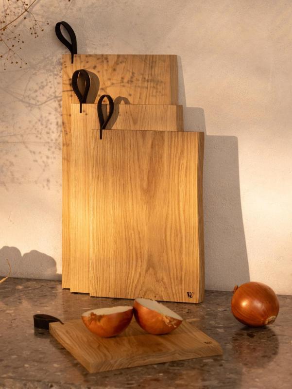 Woodsea Chop-Chop Oak XL - Ξύλινη Κοπής Πίνακας Δρυς 50x24cm με δερμάτινη λαβή 1208971542