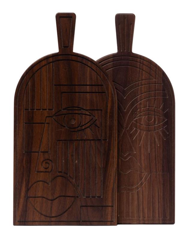 Woodsea Mask Walnut - Μάσκα από καρυδιά ξύλο πίνακας κοπής και σερβιρίσματος 38x19 cm 1208971561