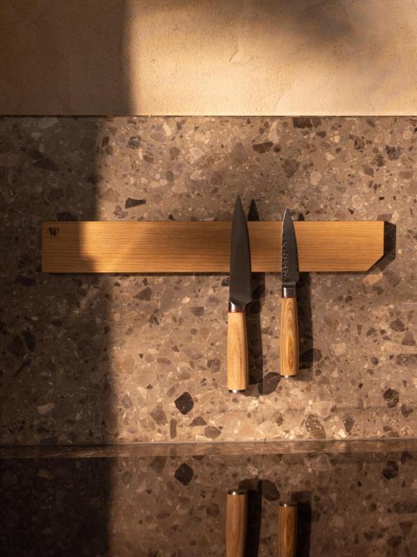 Woodsea Hold My Knife - Επιτοίχια Θήκη Μαχαιριού από Βελανιδιά 40x6 εκ 1208971598