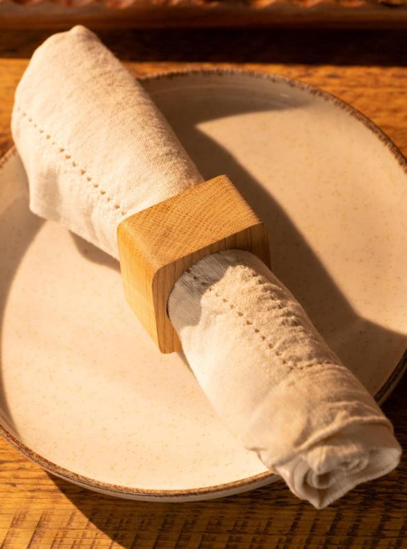 Woodsea Ναπκιν Ρινγκ Oak - Δαχτυλίδι Πετσέτας από Δρυ 5x5 cm 2 τεμάχια 1208971602