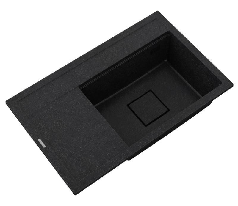 Graniteland Seta Γρανίτης μαύρος αρδουίνος Σκληρό πέτρωμα Επιφάνεια νεροχύτη 80x50 εκ 1208971619