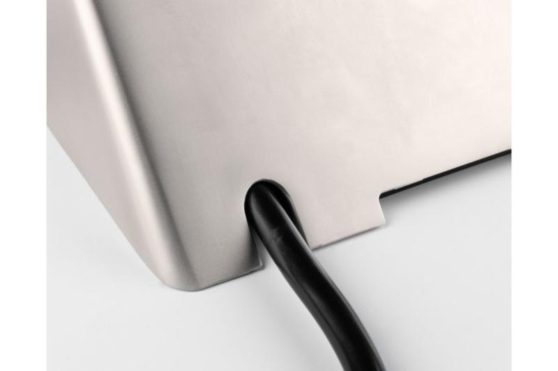 Πρίζα επίπλου SOFITO, 2xSHUKO, USB A+C, καλώδιο 1.5 μ, ανοξείδωτο ατσάλι