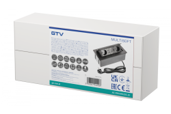 Πρίζα επίπλων MULTISOFT, 2xSHUKO, USB A+C, RJ45, καλώδιο HDMI 1.5 m, μαύρο