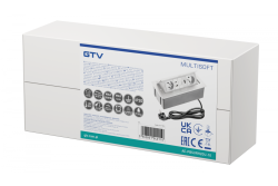 Πρίζα επίπλων MULTISOFT 2x Πρίζα με Γείωση, USB A+C, RJ45, HDMI, Καλώδιο Ρεύματος με Βύσμα, Λευκό