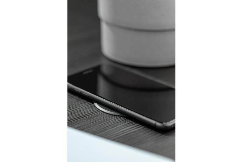 Συσκευή ασύρματης φόρτισης με γρήγορη φόρτιση, ενσωματωμένη, μαύρη