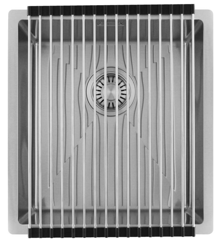 Pure.Sink Luxion Ανοξείδωτο νεροχύτη 36x40 cm για εγκατάσταση κάτω από πάγκο, επίπεδη εγκατάσταση και επιφανειακή εγκατάσταση  PLX3640-02