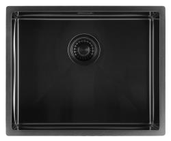 Pure.Sink Luxion PVD Μαύρο νεροχύτη 50x40 cm υποστρώματος, επίπεδης εγκατάστασης και επιφανείας PLX5040-63