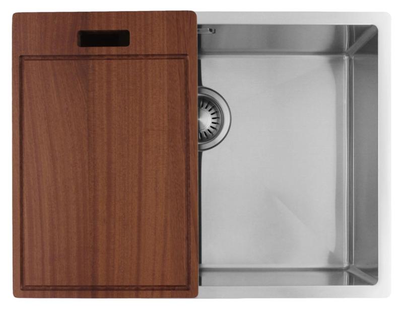 Pure.Sink Luxion Ανοξείδωτος νεροχύτης 55x40 cm για υποστύλωμα, επίπεδη εγκατάσταση και επιτοίχια εγκατάσταση PLX5540-02