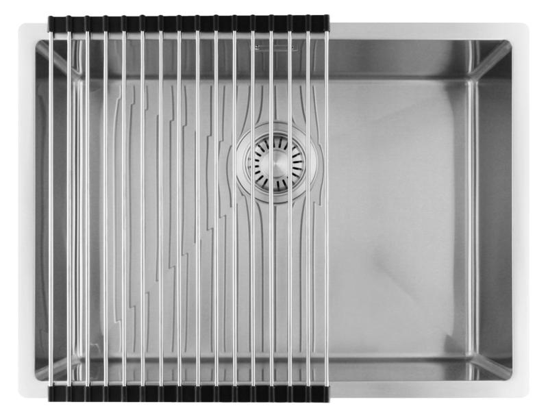 Pure.Sink Luxion Ανοξείδωτος νεροχύτης 55x40 cm για υποστύλωμα, επίπεδη εγκατάσταση και επιτοίχια εγκατάσταση PLX5540-02