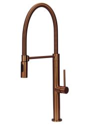 Pure.Sink Luxion Χάλκινη βρύση κουζίνας profi με εύκαμπτο στόμιο και 2 τύπους ροής PLXFLEX-62