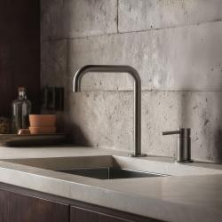 Pure.Sink Luxion 2-οπών Gun metal βρύση κουζίνας με U έξοδο PLX2HU-61