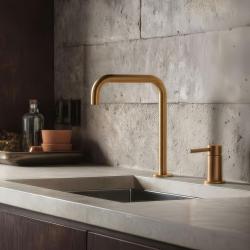 Pure.Sink Luxion 2-οπή Χρυσή βρύση κουζίνας με U έξοδο PLX2HU-60