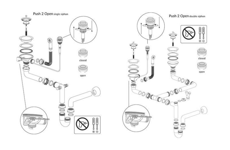 Quadri Luton pearl beige γρανιτένιος μεγάλος νεροχύτης επιφάνειας με αναστρέψιμη περιοχή στράγγισης 86x50cm με ανοξείδωτο βύσμα 1208971775