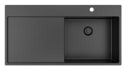 Pure.Sink Exclusivo Νεροχύτης από γκάνμεταλ με αποστραγγιστικό 100x52 cm Βρύση δεξιά PEX47100RT-61