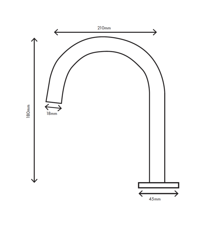 MURO TUA Μπράζιλε για νιπτήρα 2 οπών χρώμιο με στρογγυλή έξοδο 1208972104