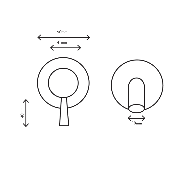 MURO TUA Εντοιχισμένος βρύση νιπτήρα χρώμιο M1.AB1.2.CR