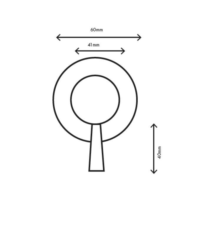 MURO TUA εντοιχισμένος μείτης τοίχου χρώμιο M1.B31.R.CR