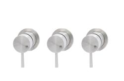 MURO TUA Εντοιχισμένος μείτης με 2 βρύσες χρωμίου M1.B34.R.CR