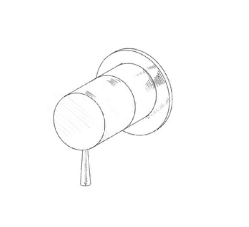 MURO TUA ενσωματωμένος διακόπτης 2 κατευθύνσεων χρώμιο M1.B32.2.CR