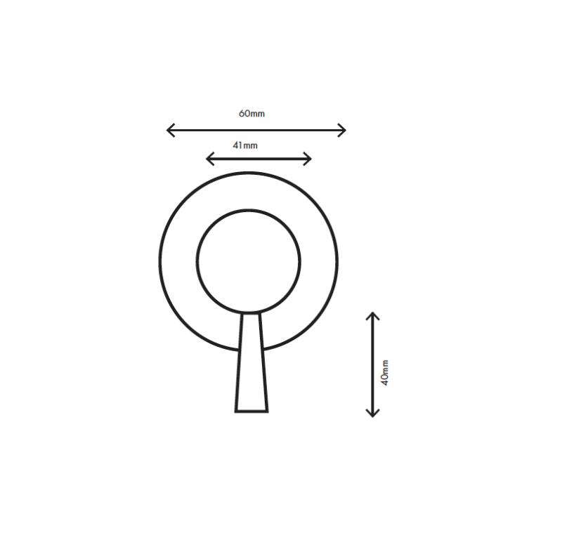 MURO TUA Ενσωματωμένος διακόπτης 3 θέσεων χρώμιο M1.B33.3.CR